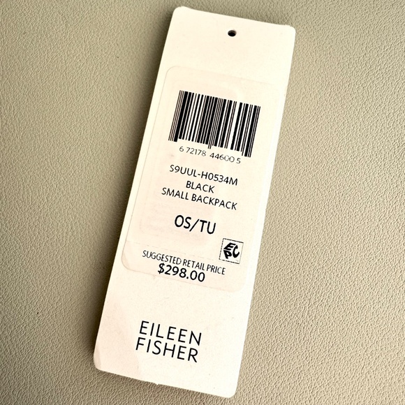 EILEEN FISHER BUTTERY LEATHER BACKPACK - Picture 15 of 15